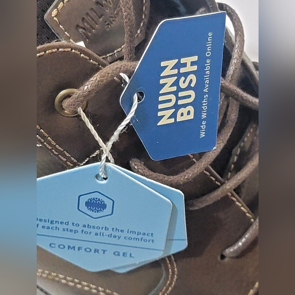 Nunn Bush Circuit DC PTBT Plain Toe Casual Boot Men’s 12 comfort Gel Mem Foam - Picture 6 of 11